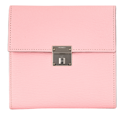 Hermes Clic 12 Wallet, &pound;590, Accessories, Pink, Leather, Front view